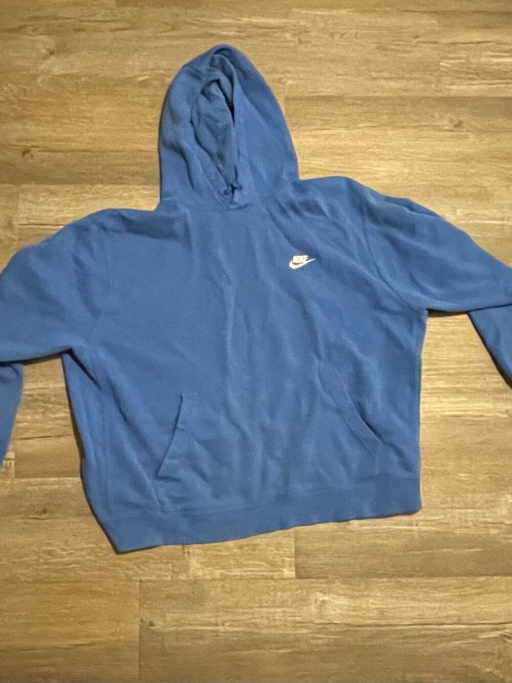 Nike Sportswear Club Fleece Mens Pullover Hoodie Size XXL Royal Blue Hoodie